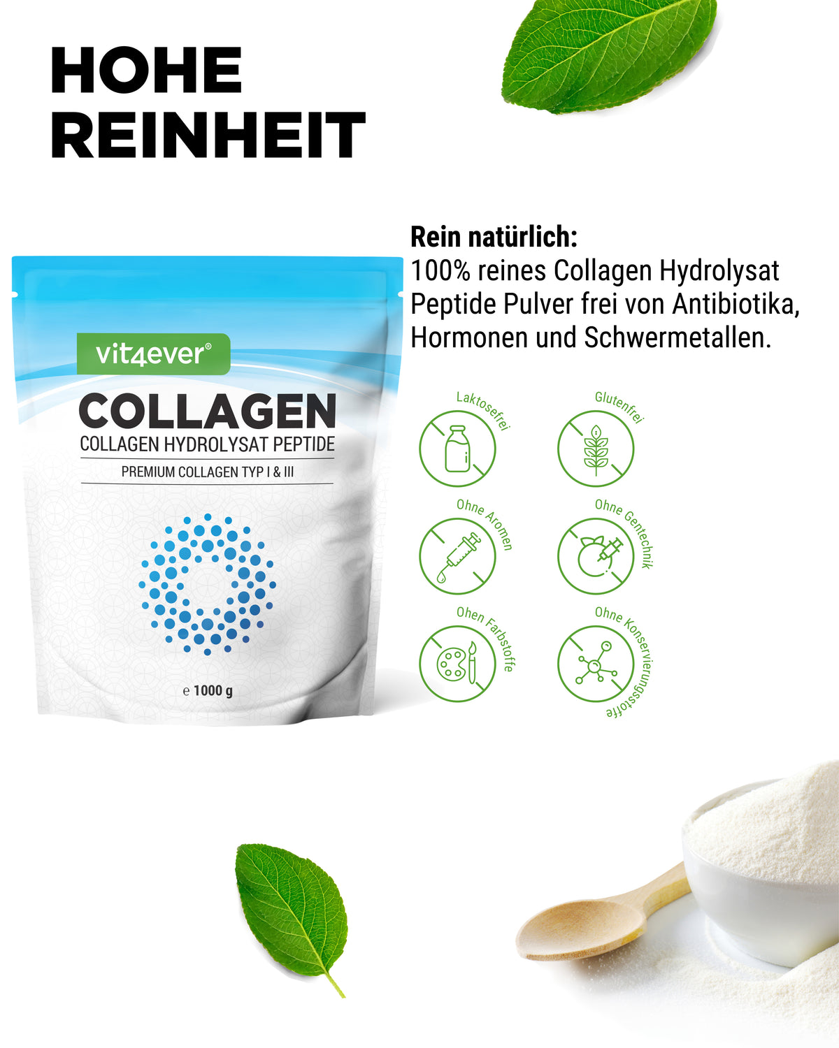 Collagene in polvere - 1000 g - Insapore