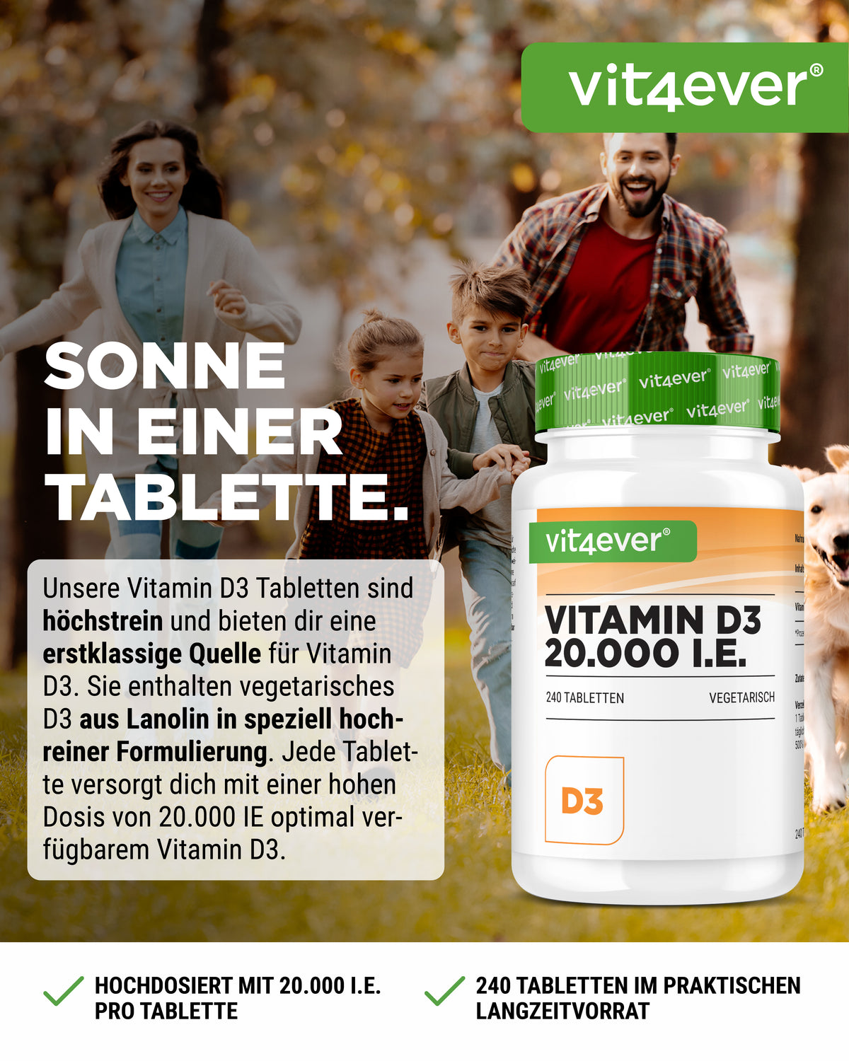 Vitamine D3 Depot 20.000 UI