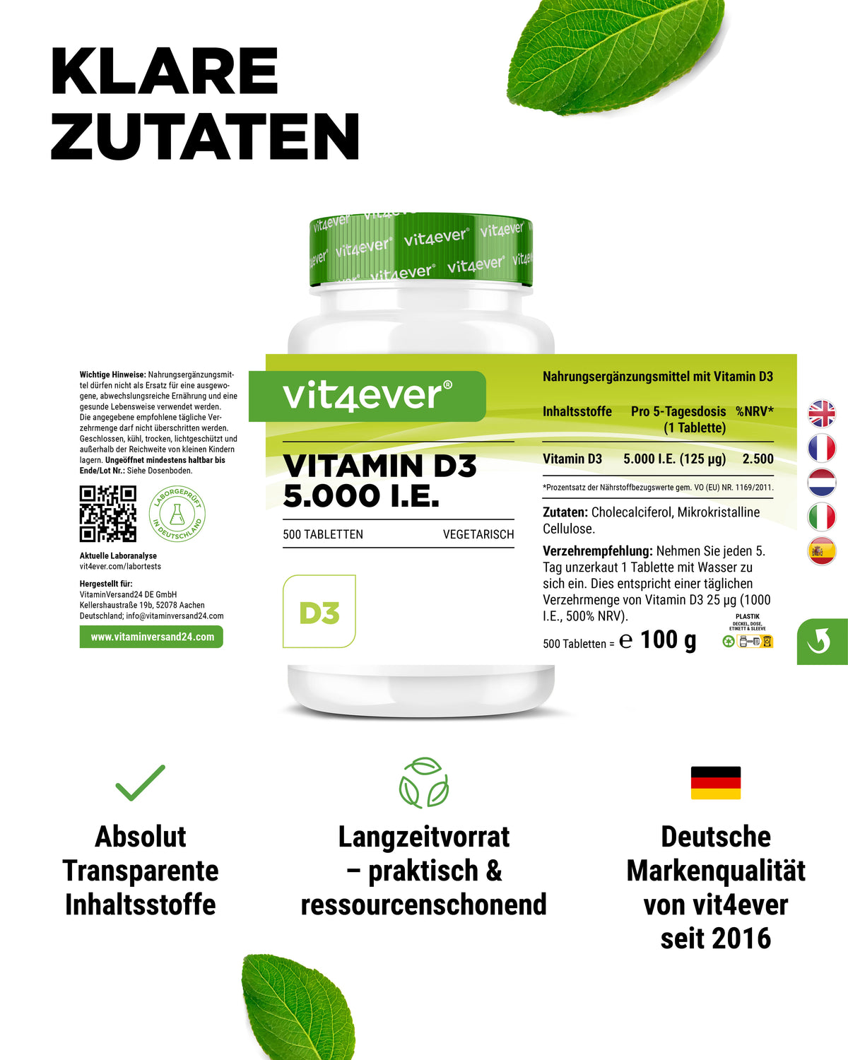 Vitamin D3 Depot 5000 I.E.
