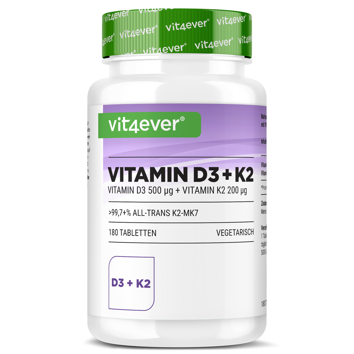 Vitamina D3 20.000 UI + Vitamina K2 200 mcg