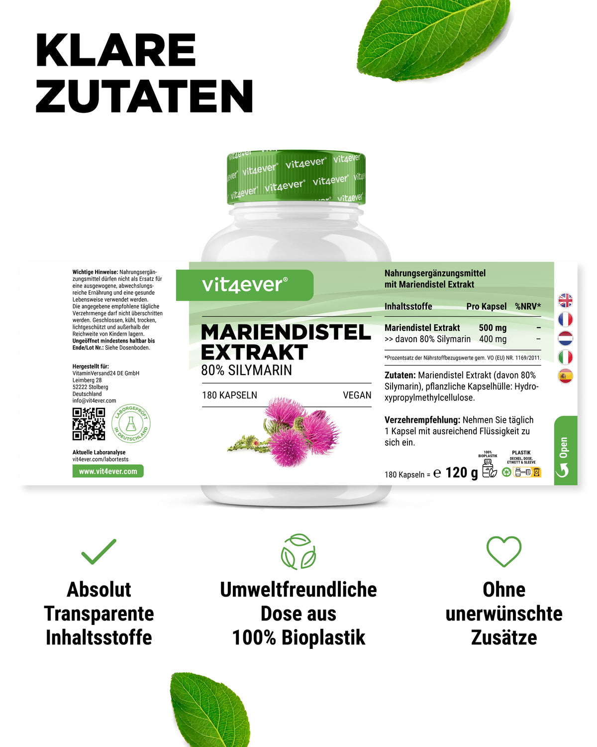 Mariendistel Extrakt 500 mg
