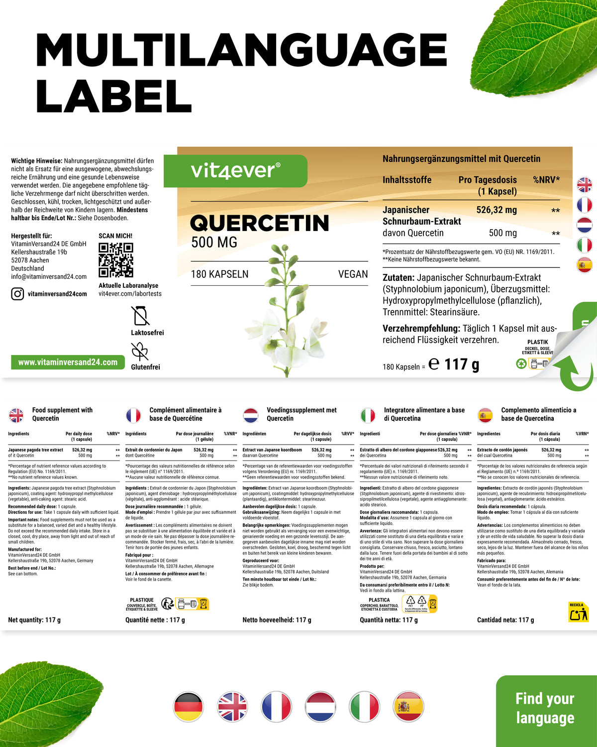 Quercetin - 500 mg