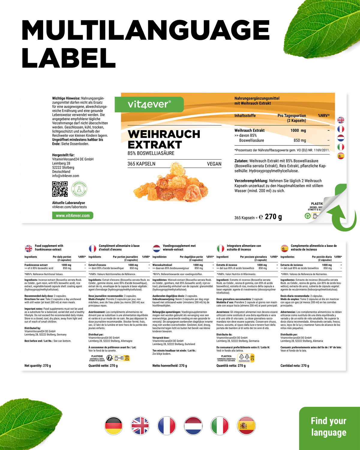 Weihrauch Extrakt Kapseln