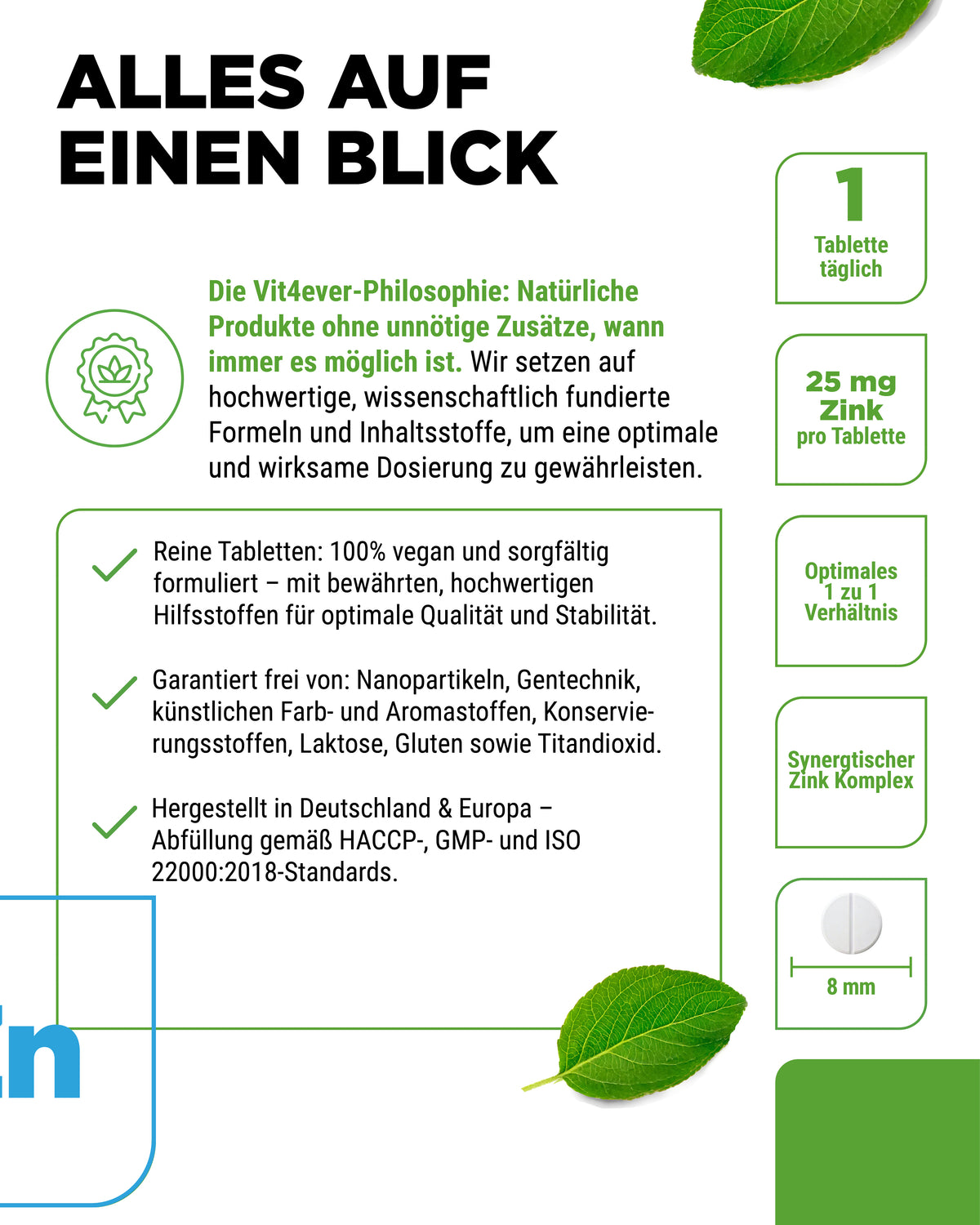 Zink Komplex mit 3 Zinkformen