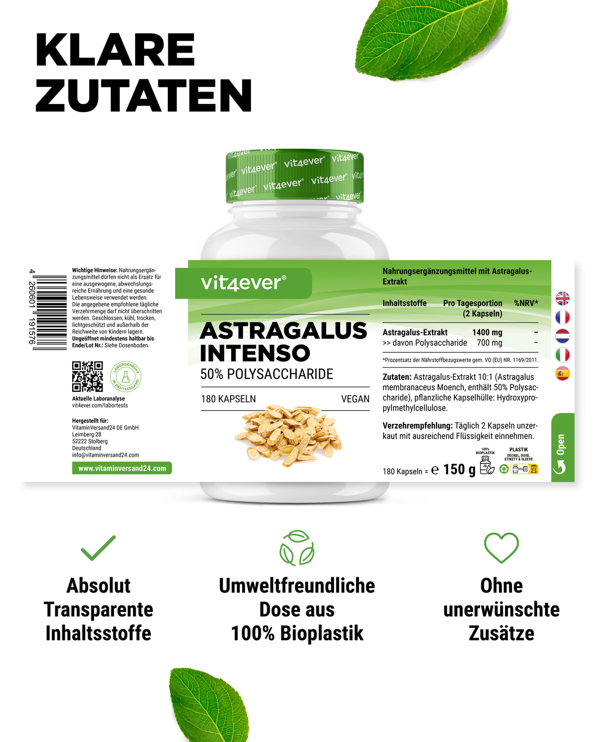 Astragalus - 50% Polysachharide