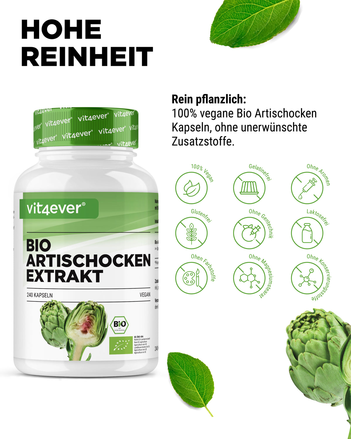 Bio Artischocken Extrakt - 2,5% Cynarin