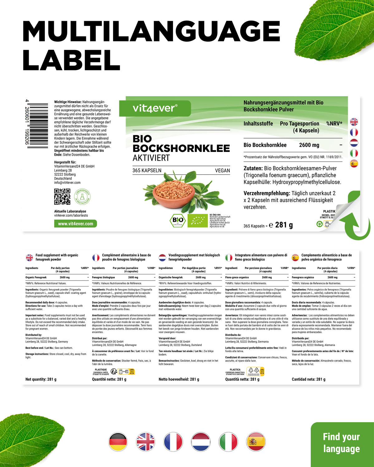 Fenugrec Bio Activé