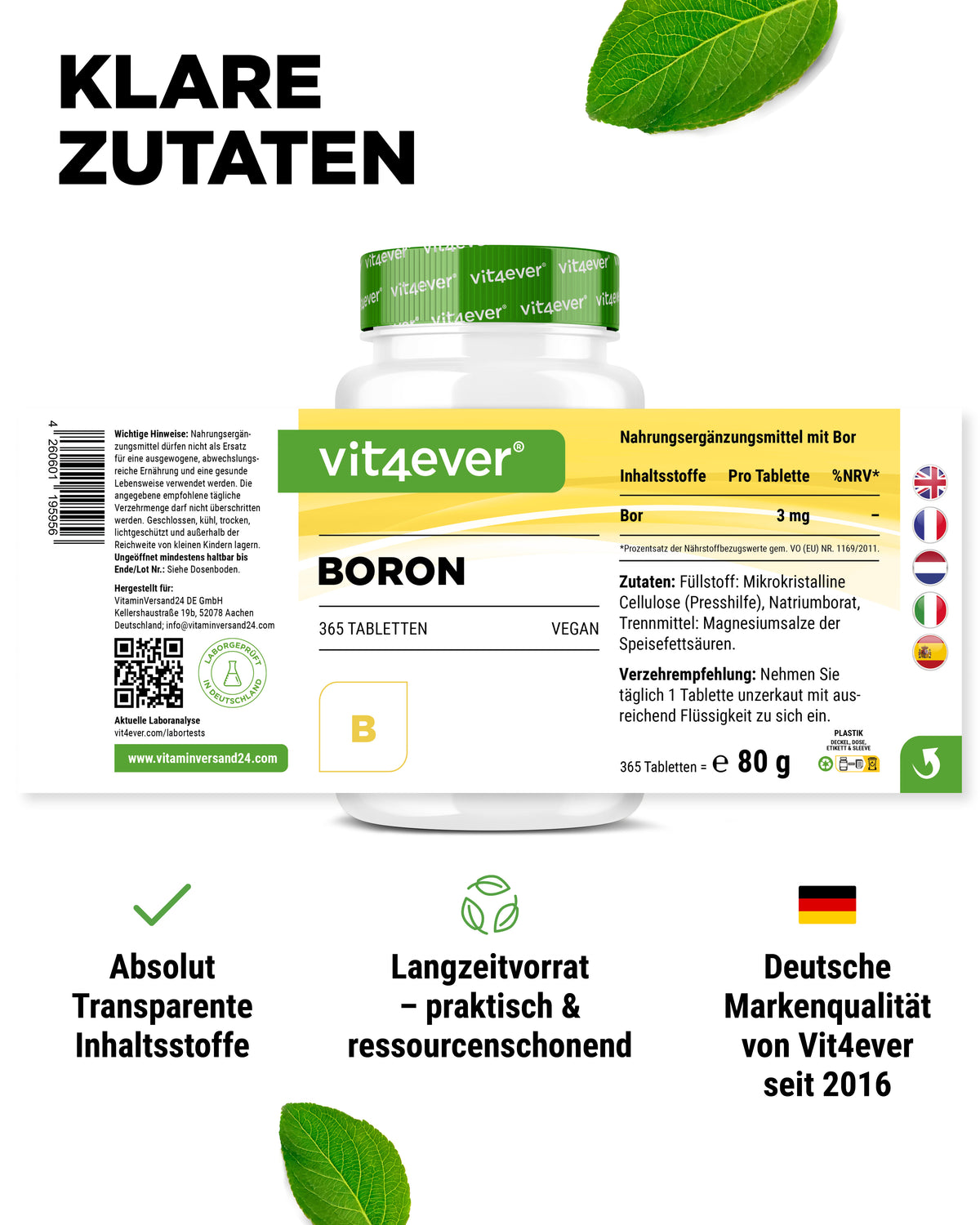 Boron - 3 mg