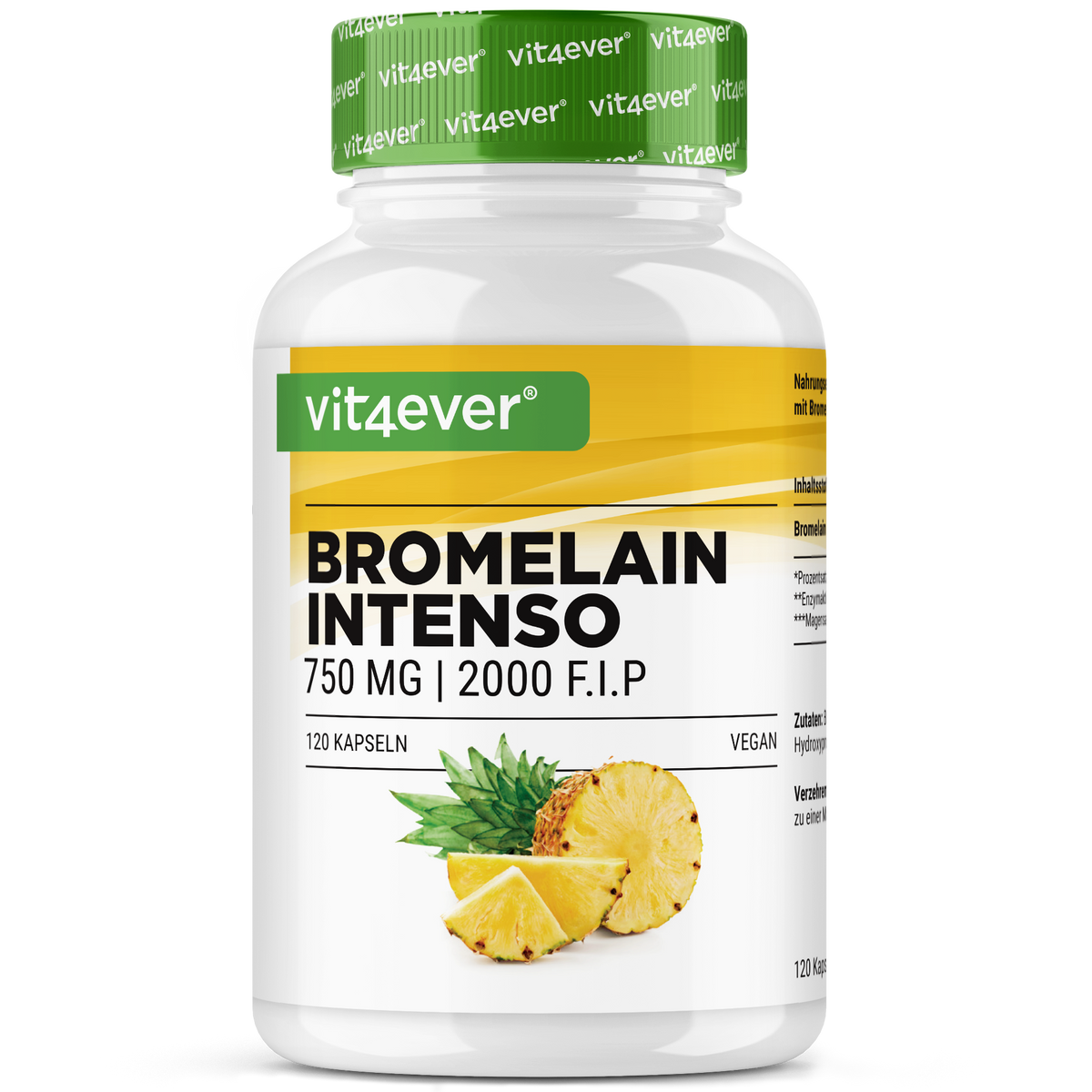 Bromelina Intenso - 750 mg (2000 F.I.P)