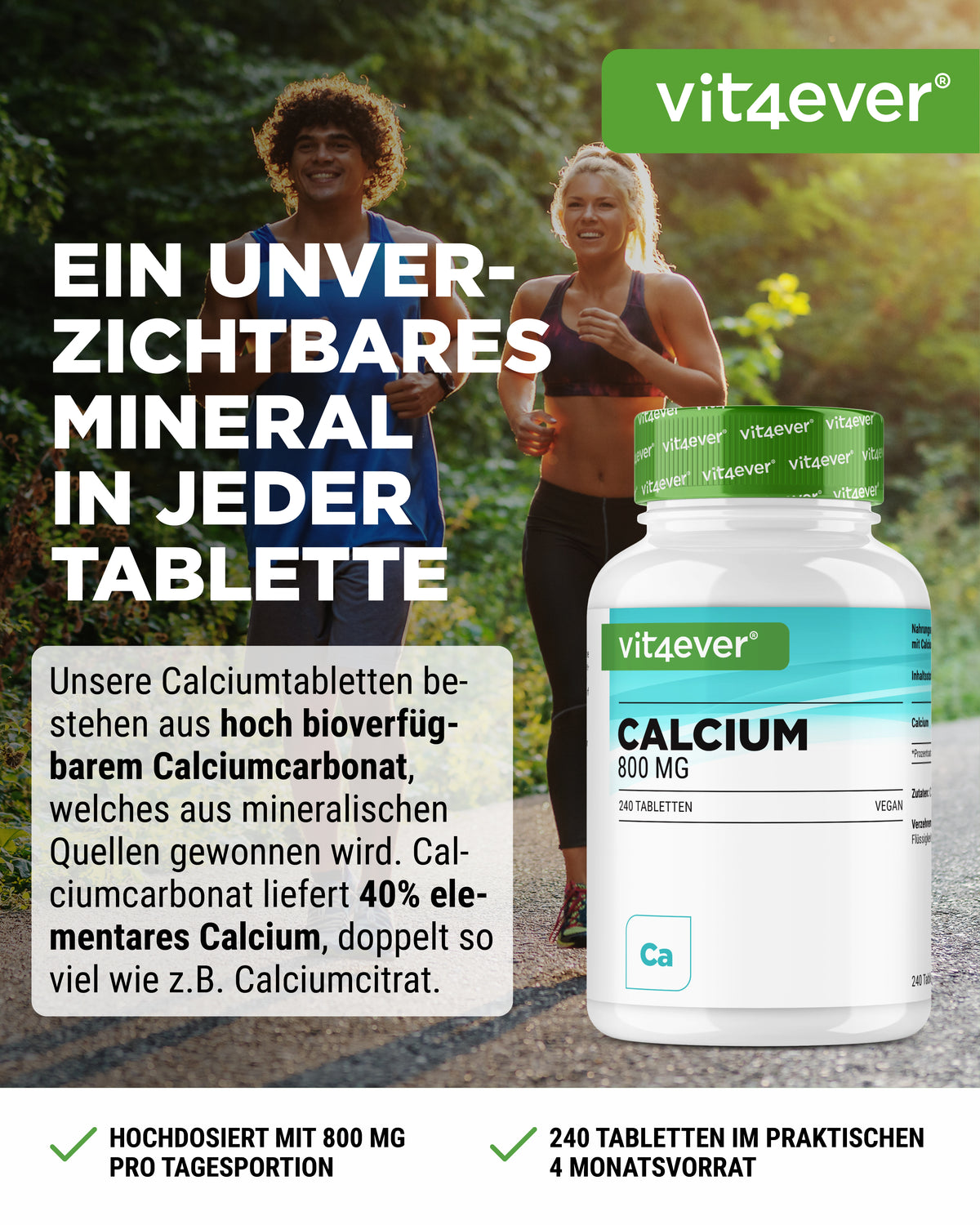 Calcium - 400 mg