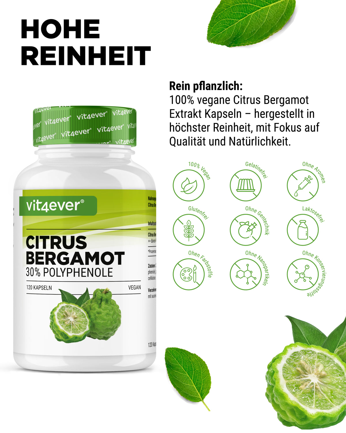 Citrus Bergamot, 30% polifenoli - 120 capsule