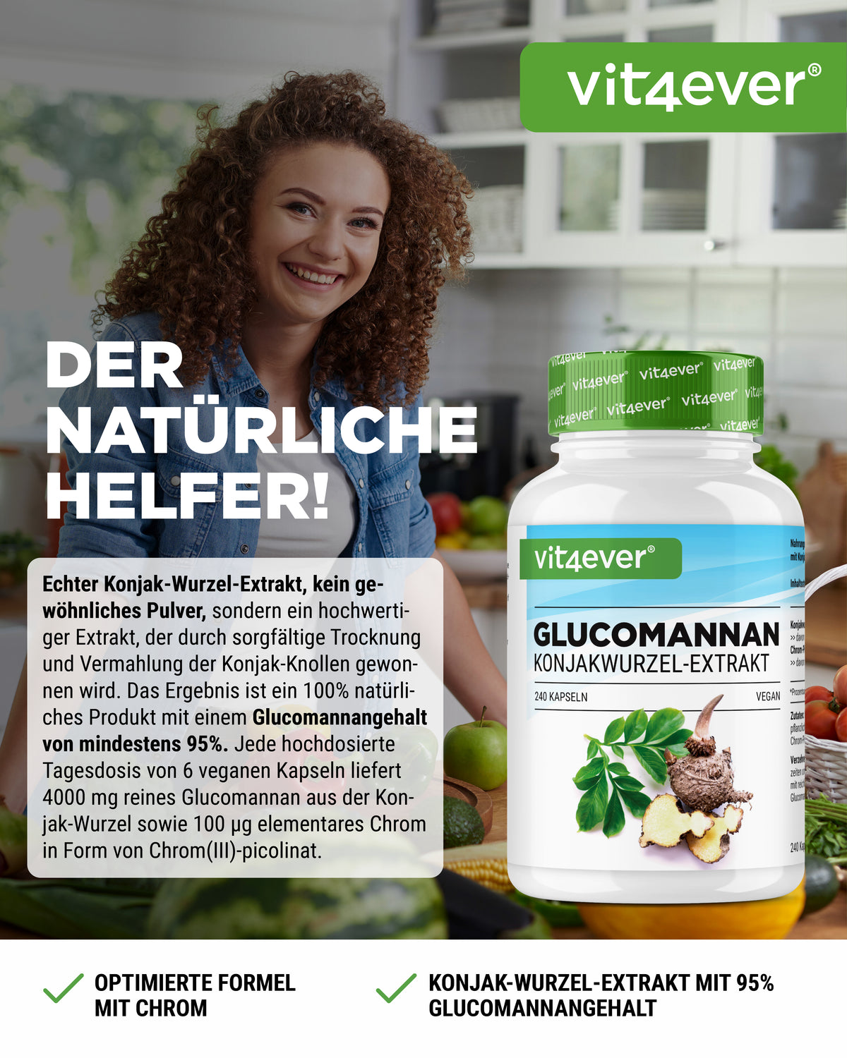 Glucomannan Konjakwurzelextrakt