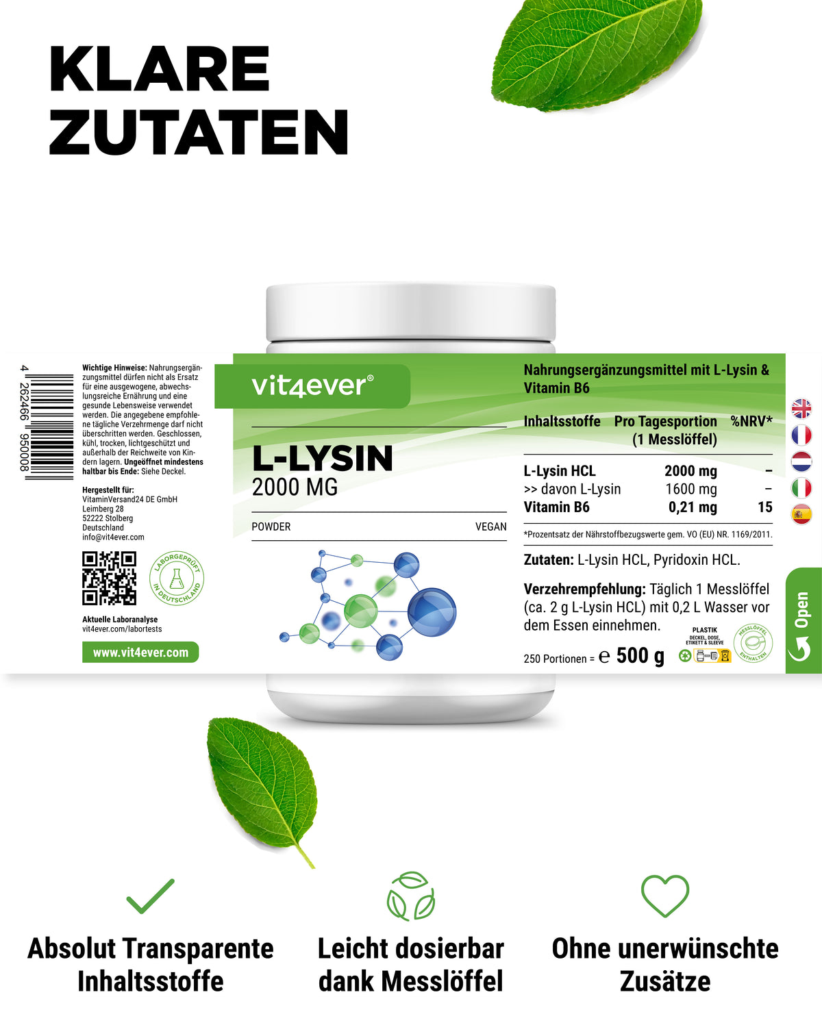 L-Lysine HCL Poeder