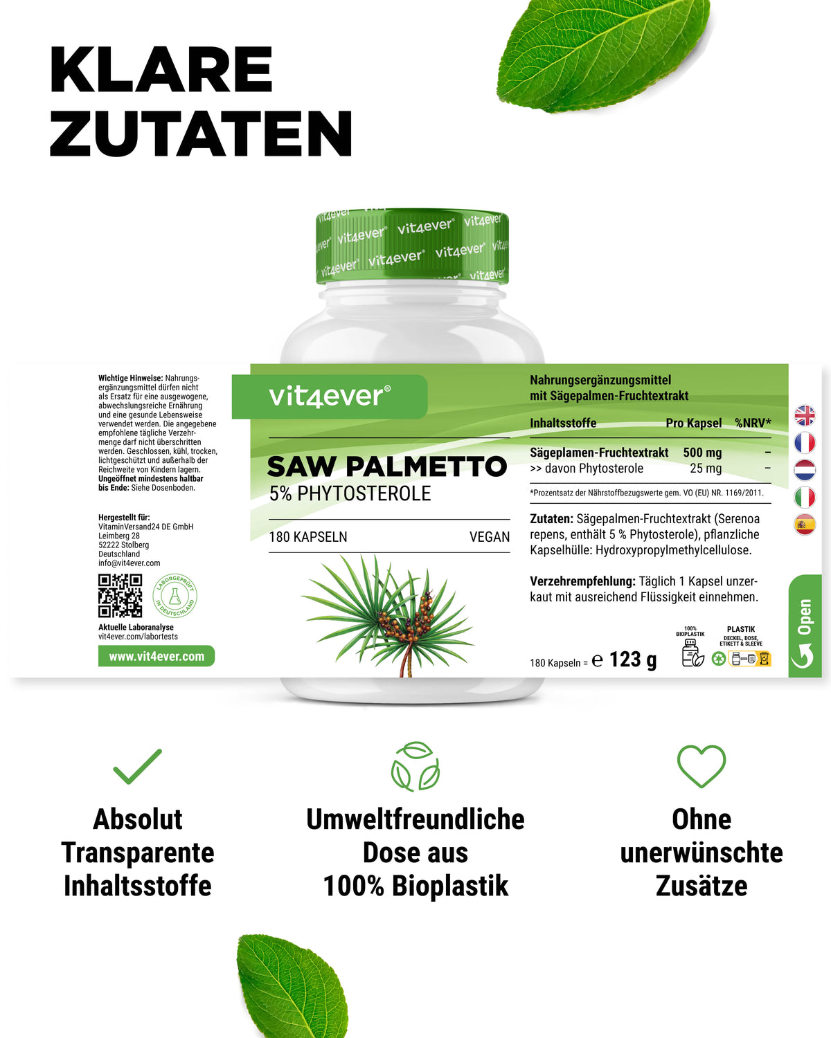 Saw Palmetto Extrakt -  500 mg