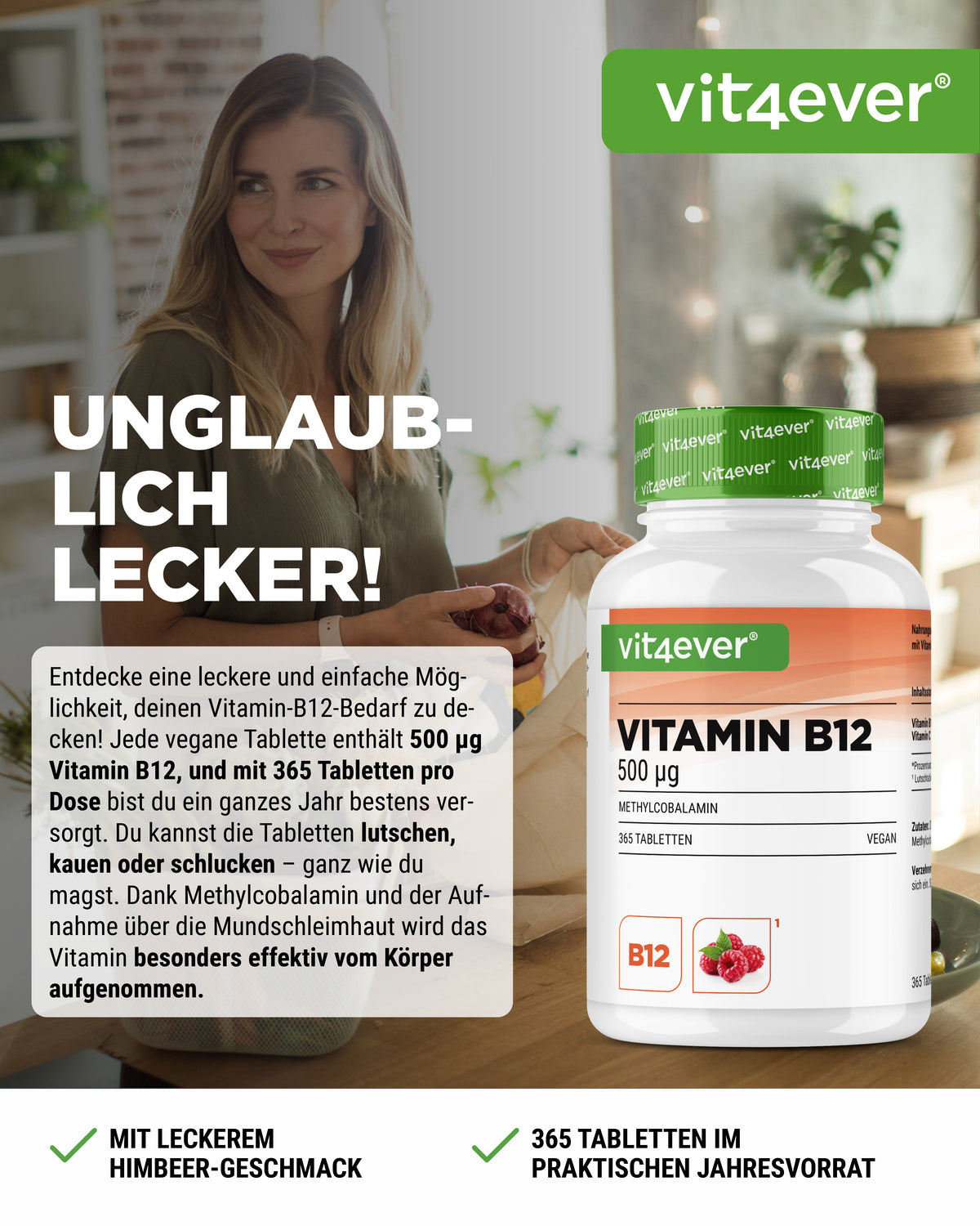 Vitamin B12 - 500  mcg -  Lutschtabletten