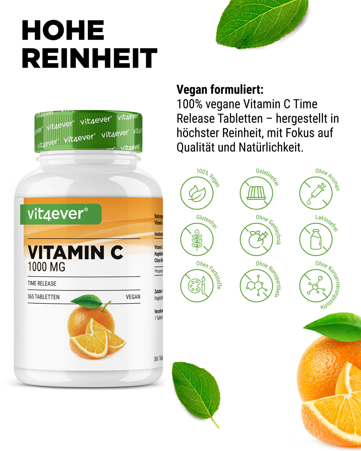 Vitamina C 1000 mg de alta dosis